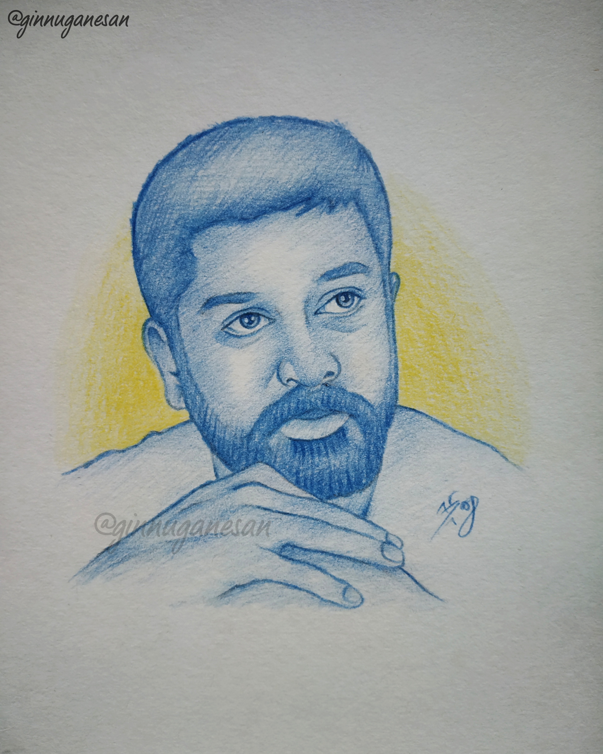 Kamal Nishad - REMARKABLE - Pencil & Charcoal Sketch by Artist Kamal Nishad